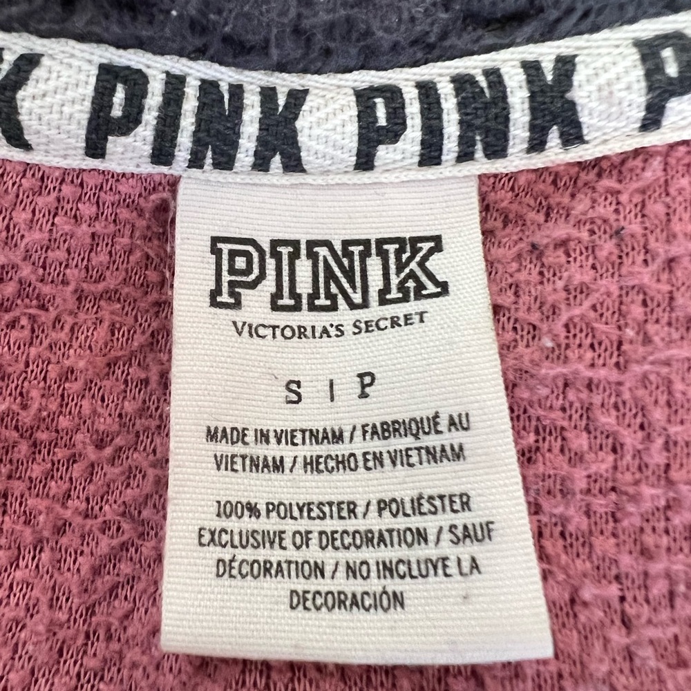VS PINK Sherpa quarter zip pullover - Picture 4 of 5